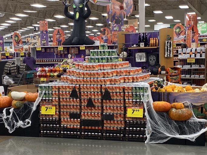 pumpkin pie soda display fred meyers