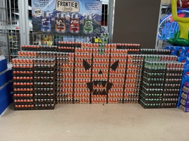 pumpkin pie soda display