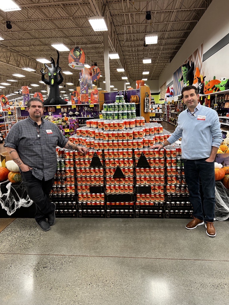 Pumpkin Pie Soda Display