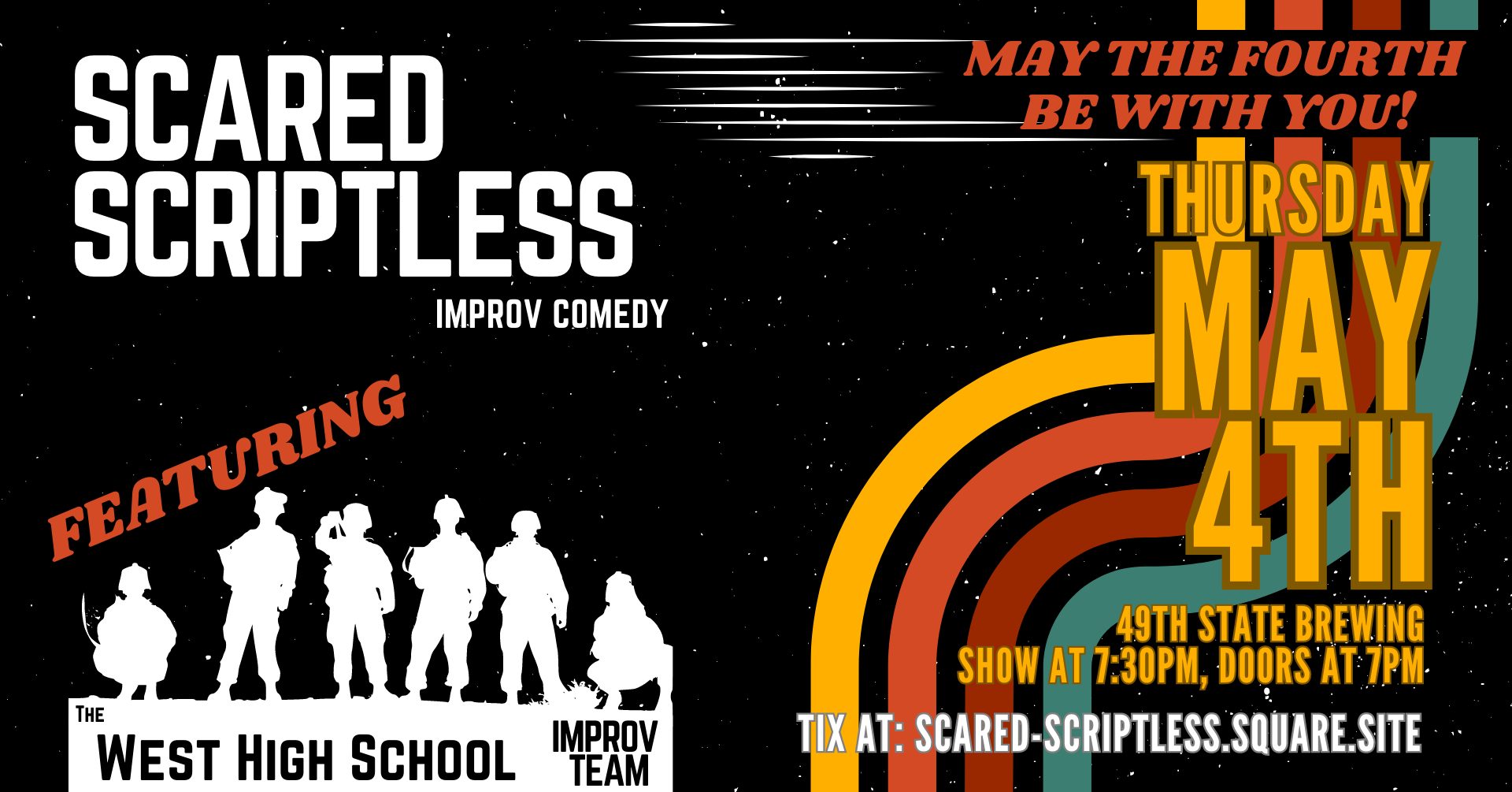 Scared Scriptless comedy improv show at 49th State Brewing in downtown Anchorage