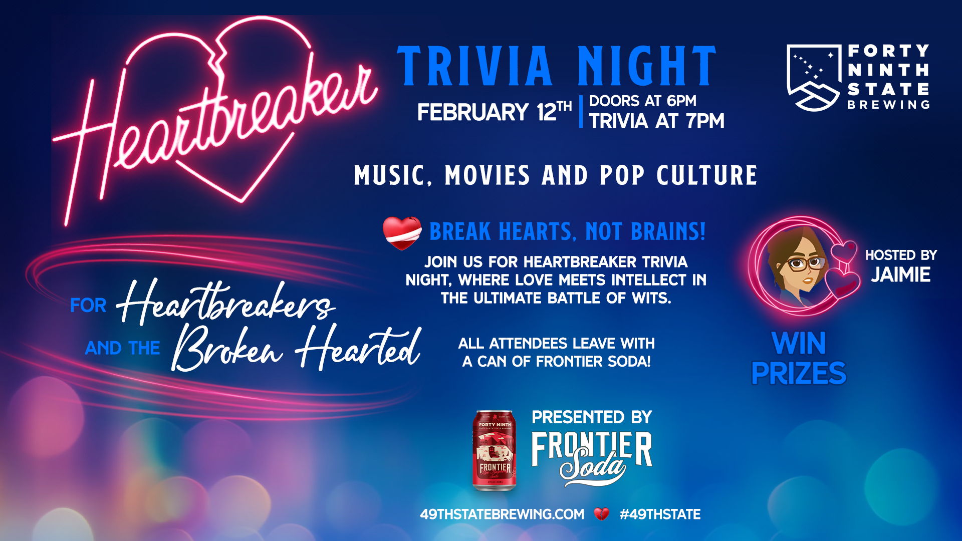 Trivia Night at 49th State Brewing Valentines Day Edition