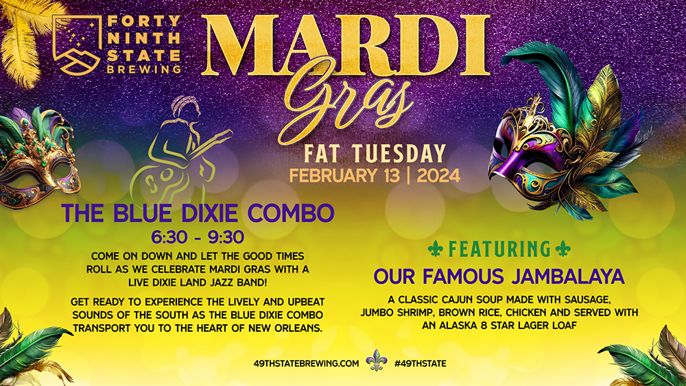 Mardi Gras, 49th State Brewing, downtown Anchorage