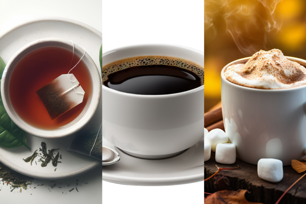 Hot Tea, Coffee, Cocoa