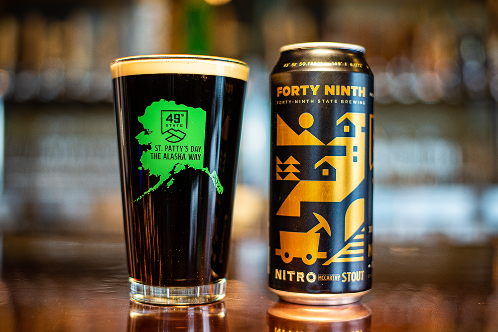 McCarthy Stout Nitro Irish Stout, 49thstate, 49thstatebrewing, stpatricksday, stpatricksday2024, downtownanchorage, anchoragebrewpub, irish, irishmusic, irishculture,