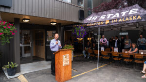 Director of Operations Jared Bitner Speaking at 49th State Brewing @ The Rail
