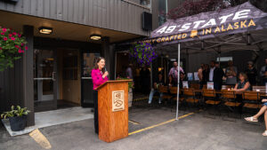 Mayor LaFrance at 49th State Brewing @ The Rail