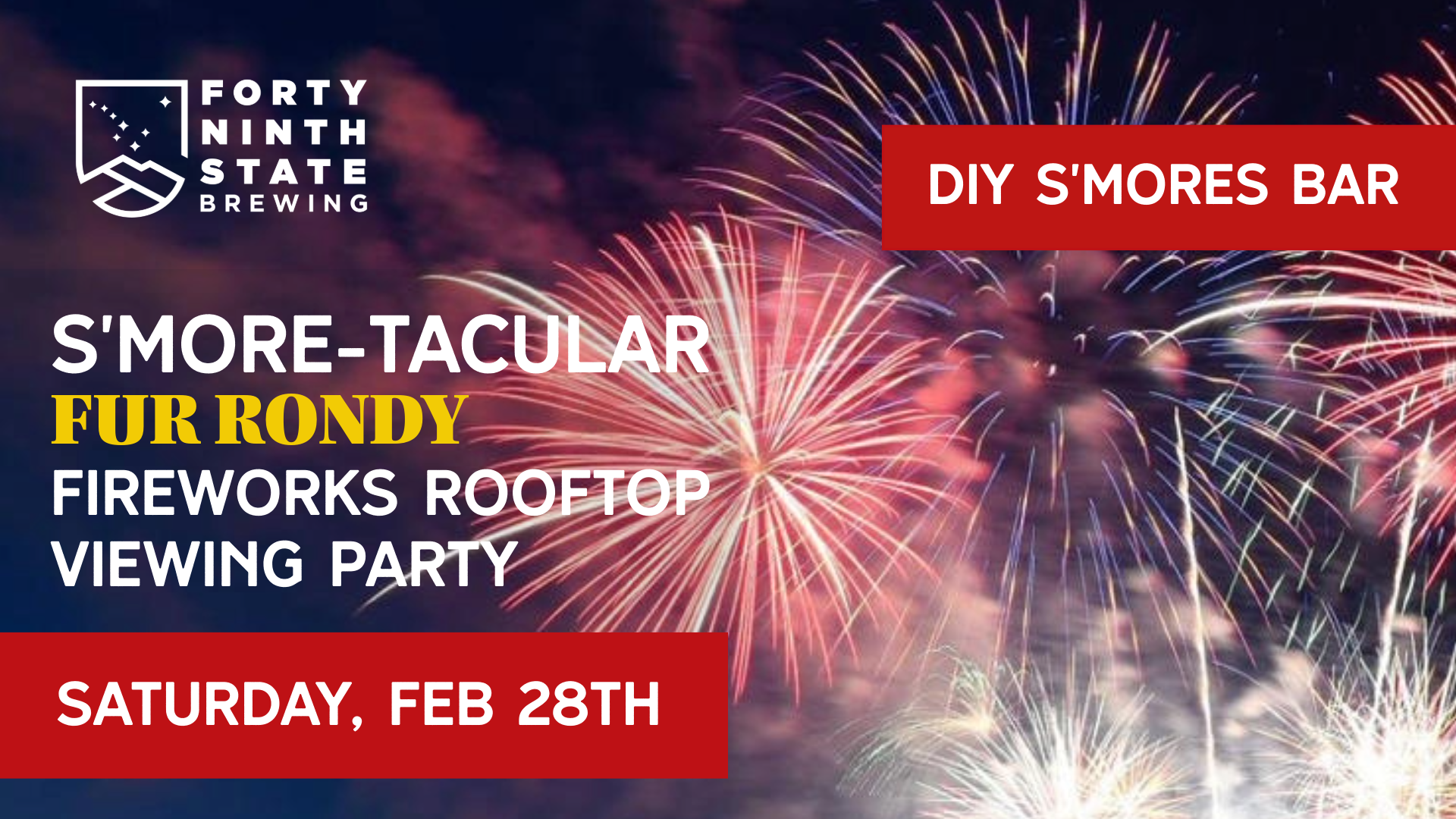 fireworks fur rondy at 49th State Brewing in downtown Anchorage