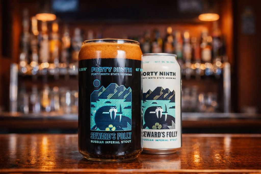 Seward's Folly Can and Glass